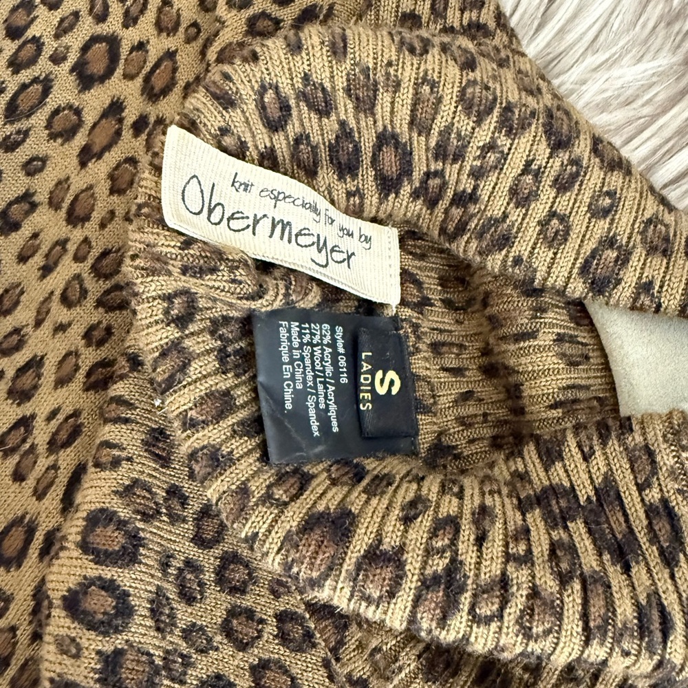 SKI essentials 🎿Obermeyer Brown Leopard Print Sw… - image 2